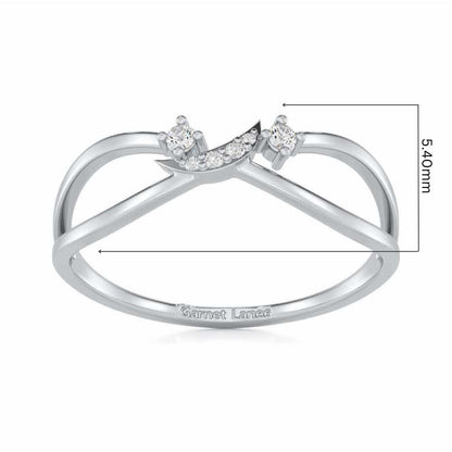 Angelic Aura Silver Ring - White Gold - Image 5