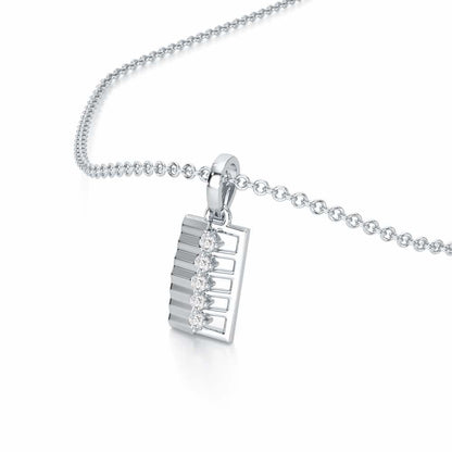 Gleam of Grace Silver Pendant - White Gold - Image 2