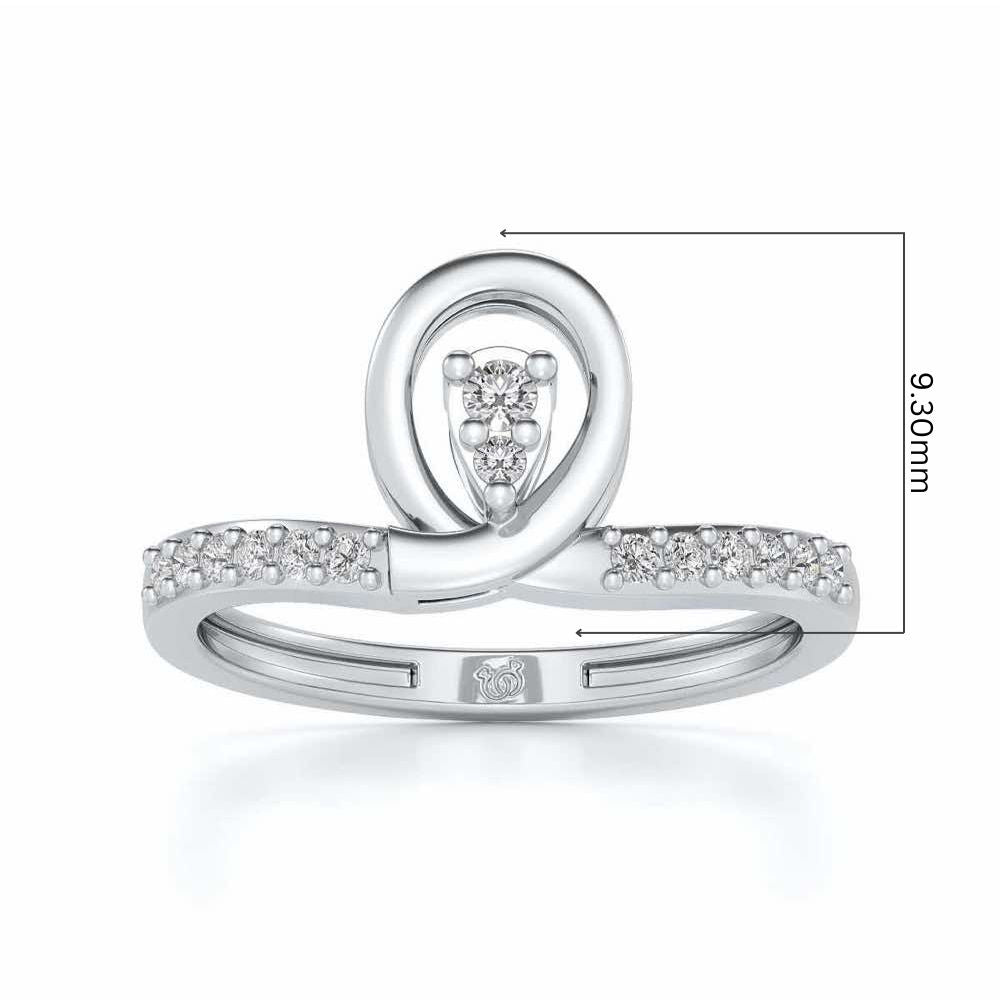 Bhavini Silver Ring - White Gold - Image 5
