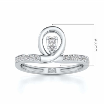 Bhavini Silver Ring - White Gold - Image 5