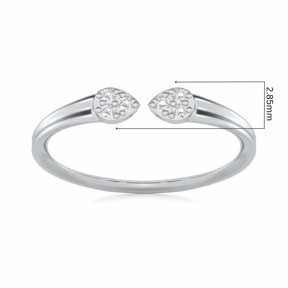 Dapper Glow Silver Ring - White Gold - Image 5