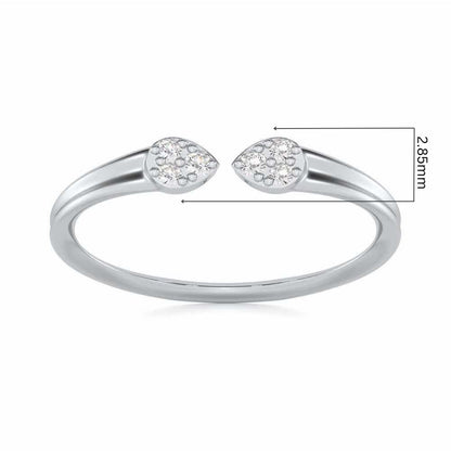 Dapper Glow Silver Ring - White Gold - Image 5