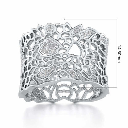 Ultimate Shine Silver Band Ring - White Gold - Image 5