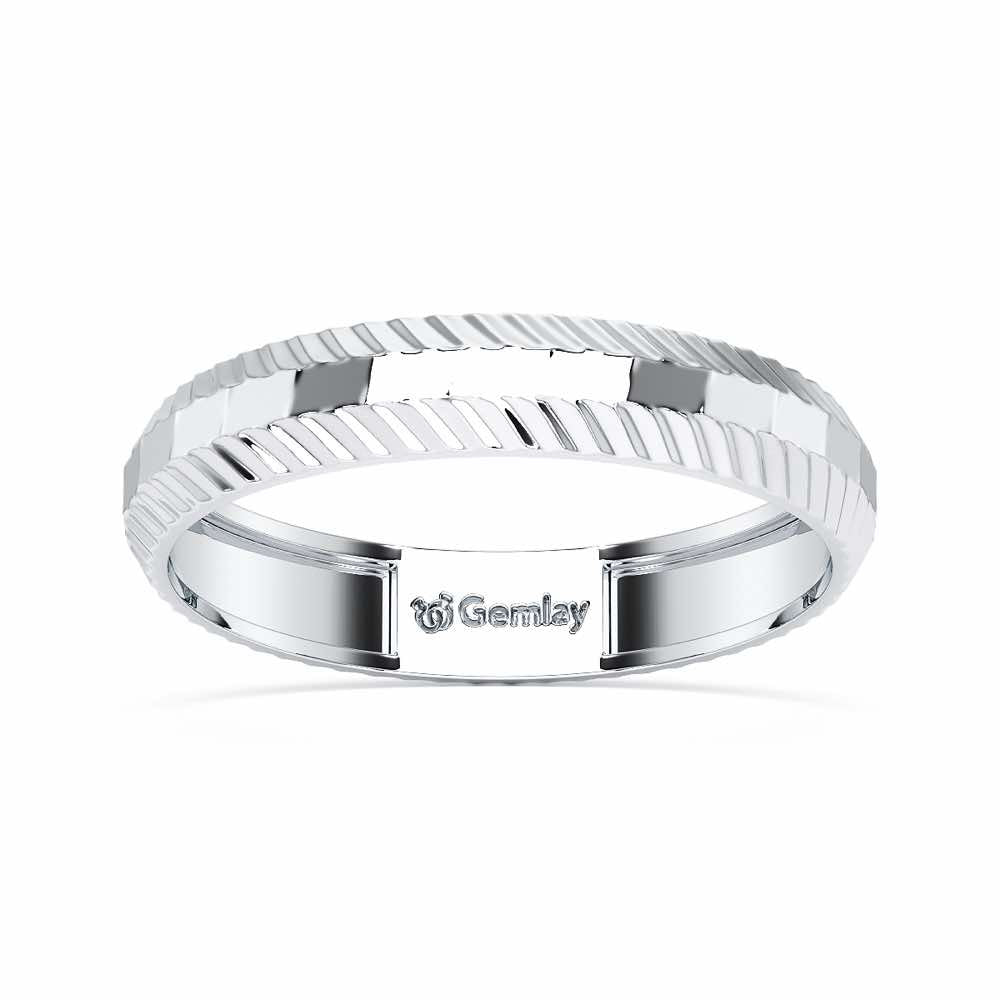 Nia Silver Ring - White Gold - Image 2