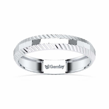Nia Silver Ring - White Gold - Image 2