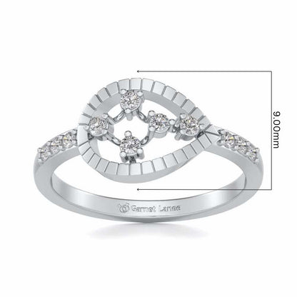 Spiked Up Silver Ring - White Gold - Image 5