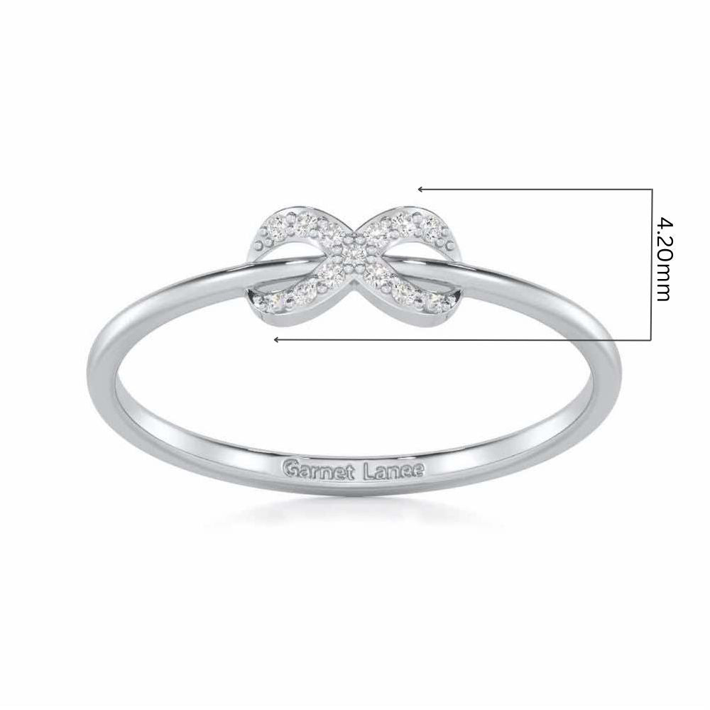 Seraphic Lumen Silver Ring - White Gold - Image 5
