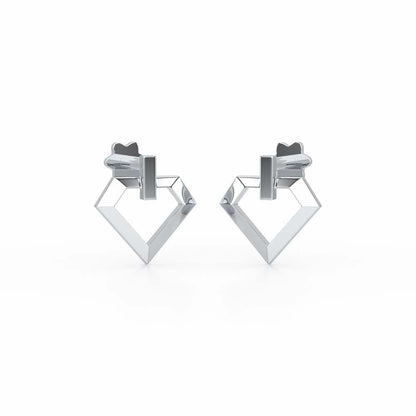 Silver Whispers Earrings - White Gold - Image 2