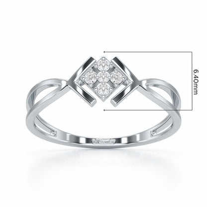 Luxe Protection Silver Ring - White Gold - Image 5