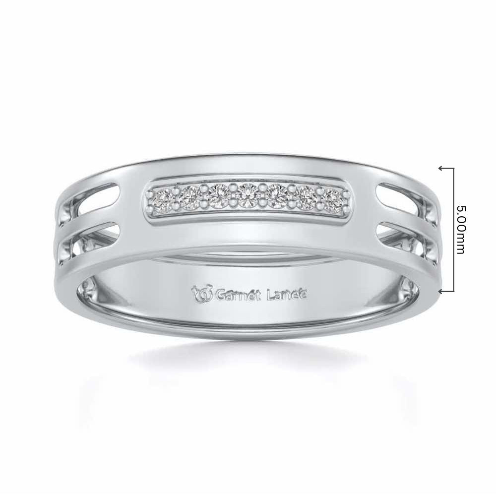 Ratify Silver Band Ring - White Gold - Image 5
