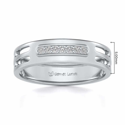 Ratify Silver Band Ring - White Gold - Image 5