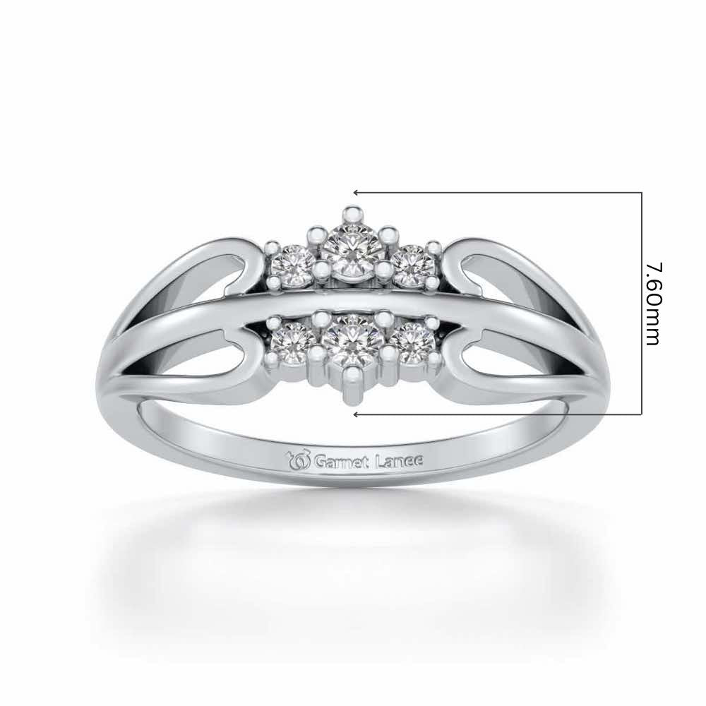 Farishta Silver Ring - White Gold - Image 5