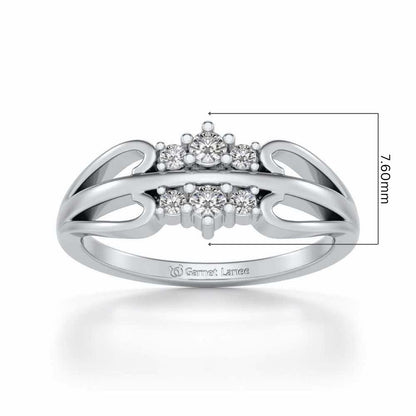 Farishta Silver Ring - White Gold - Image 5