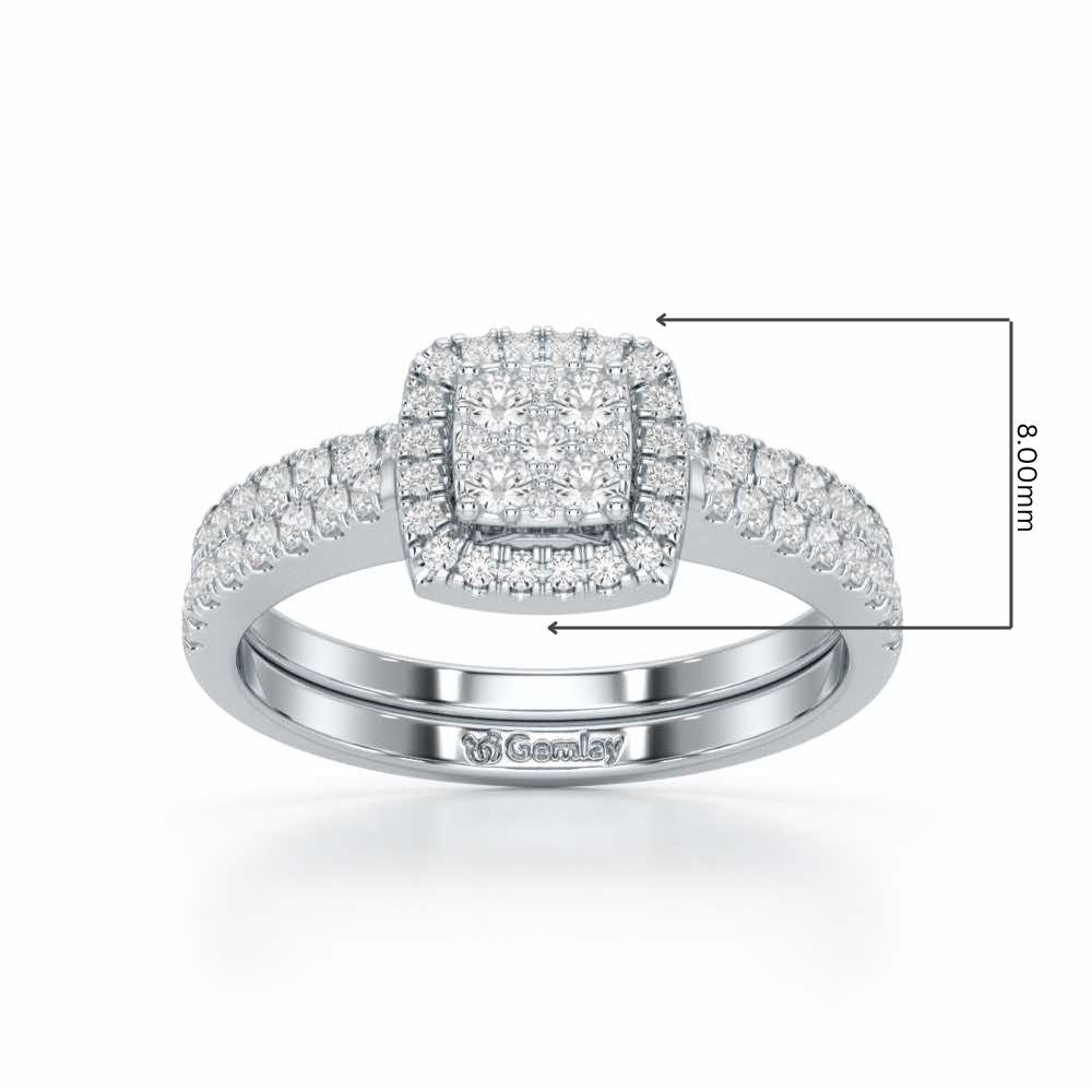 Bride Choice Silver Ring - White Gold - Image 2