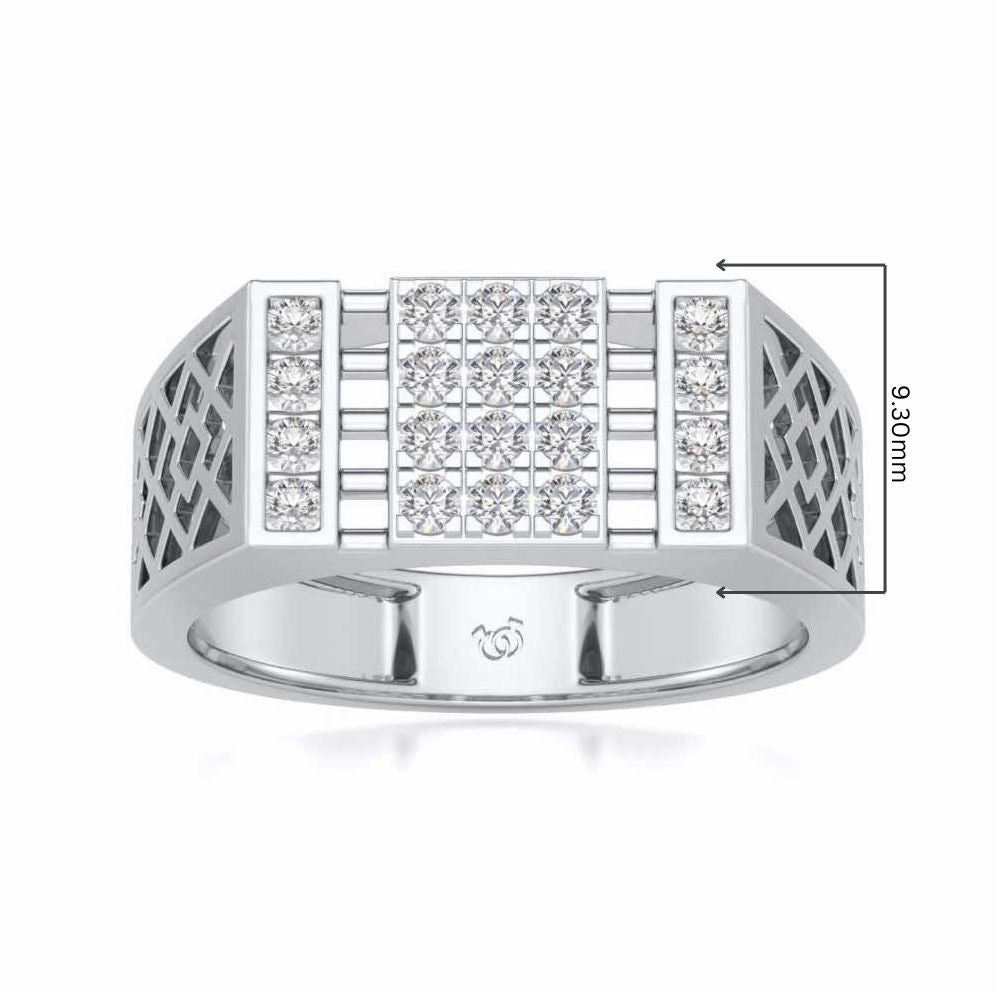 Supreme Silver Ring For Men - White Gold - Image 5