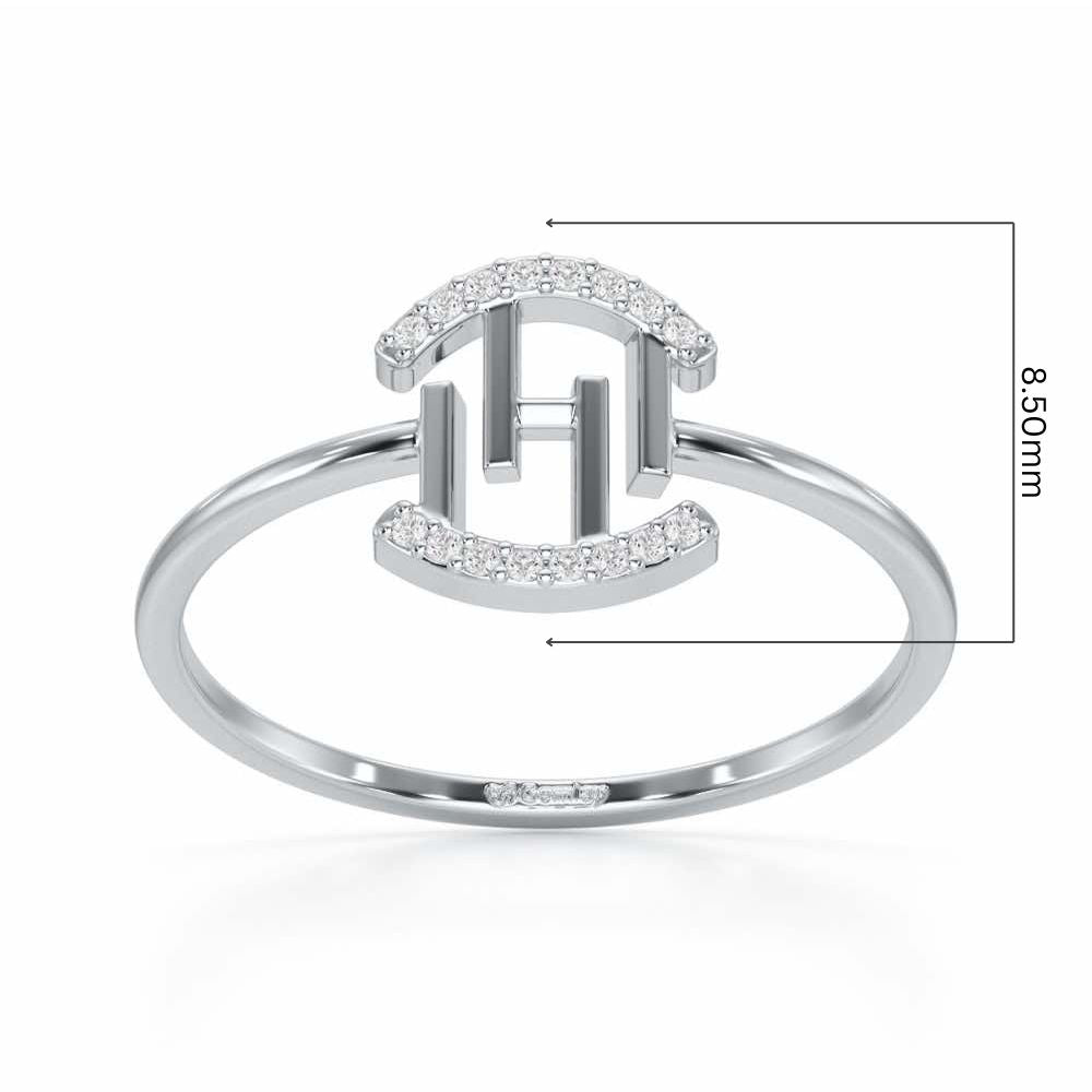 Ethereal Closeness Silver Ring - White Gold - Image 5