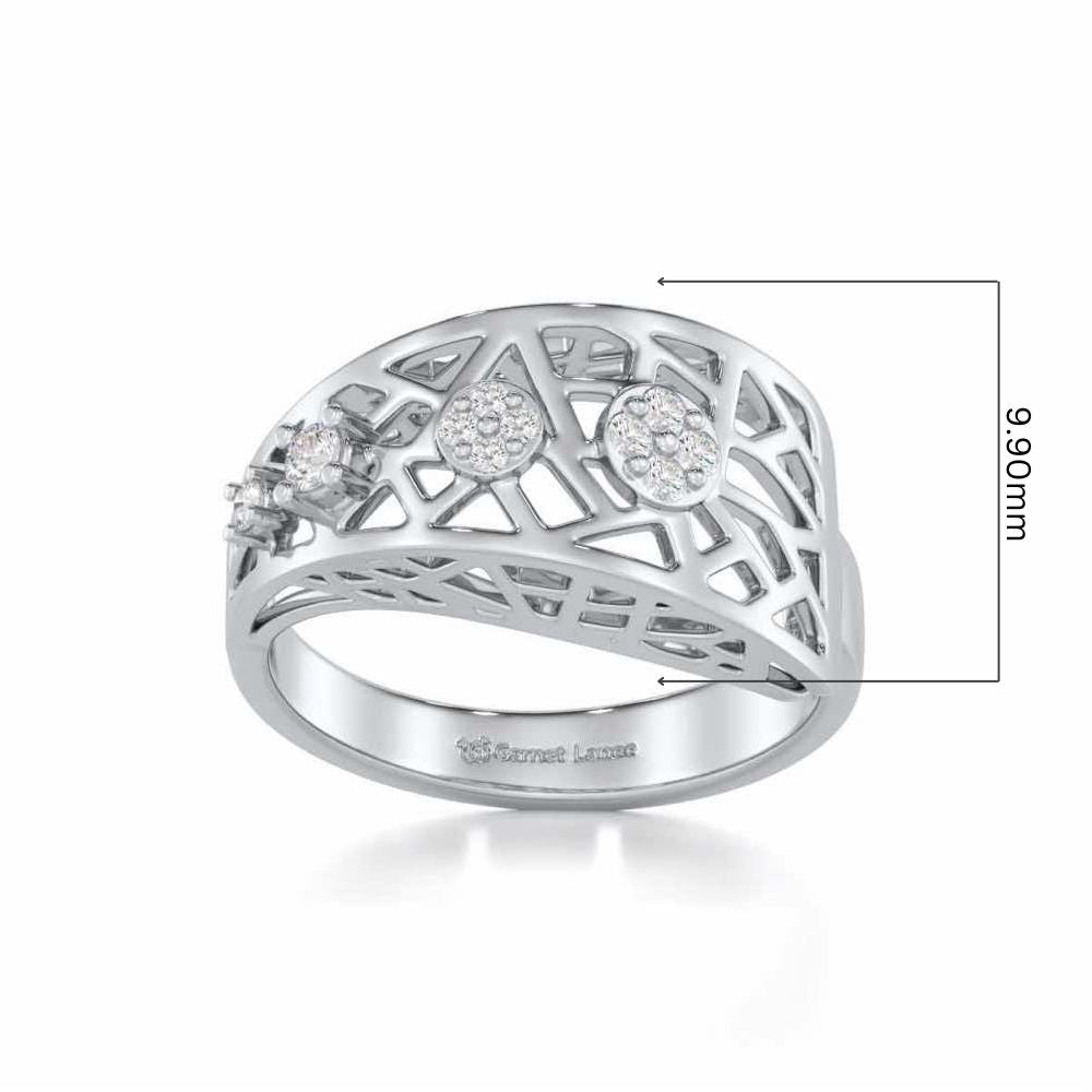Formative Silver Ring - White Gold - Image 5