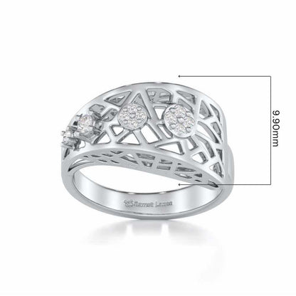 Formative Silver Ring - White Gold - Image 5