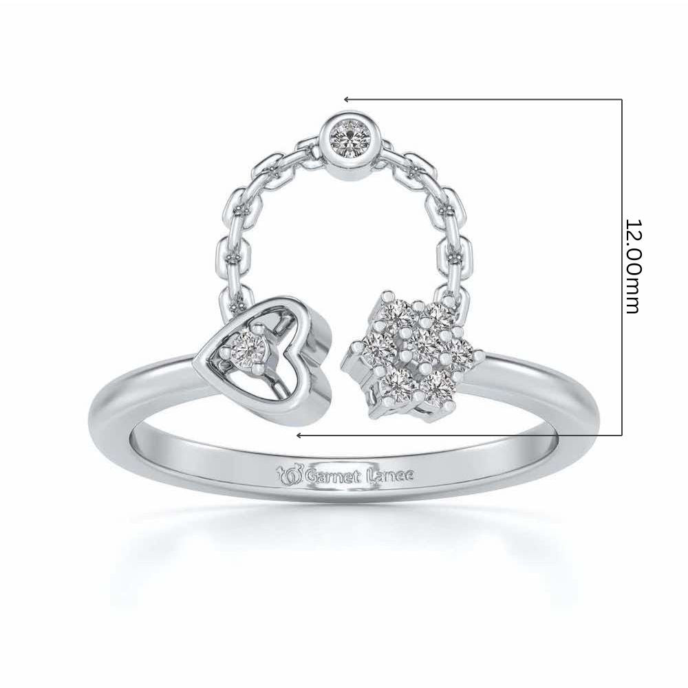 Bhavna Silver Ring - White Gold - Image 5