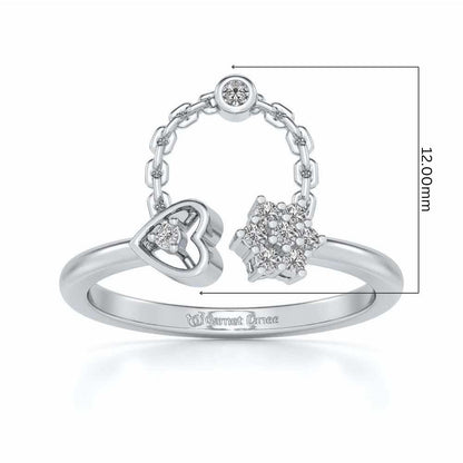 Bhavna Silver Ring - White Gold - Image 5