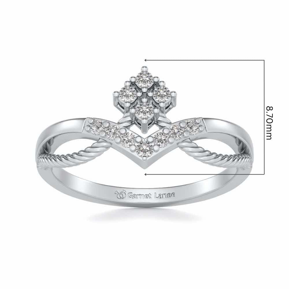 Rigged Beauty Silver Ring - White Gold - Image 5