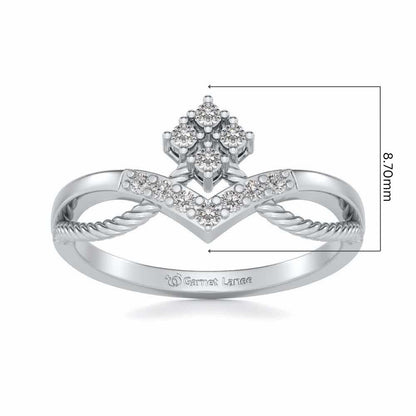 Rigged Beauty Silver Ring - White Gold - Image 5