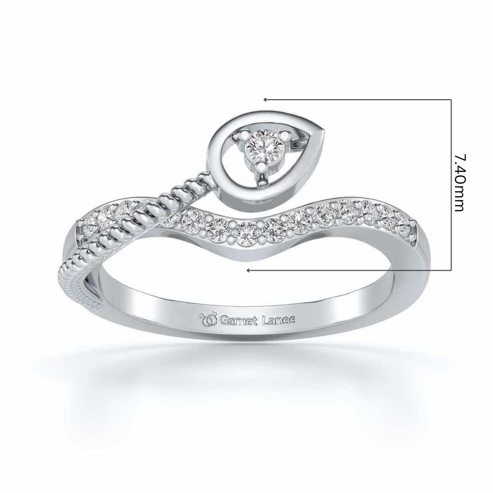 Rohi Silver Ring - White Gold - Image 5