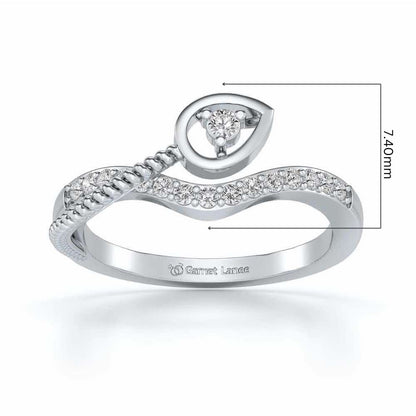 Rohi Silver Ring - White Gold - Image 5