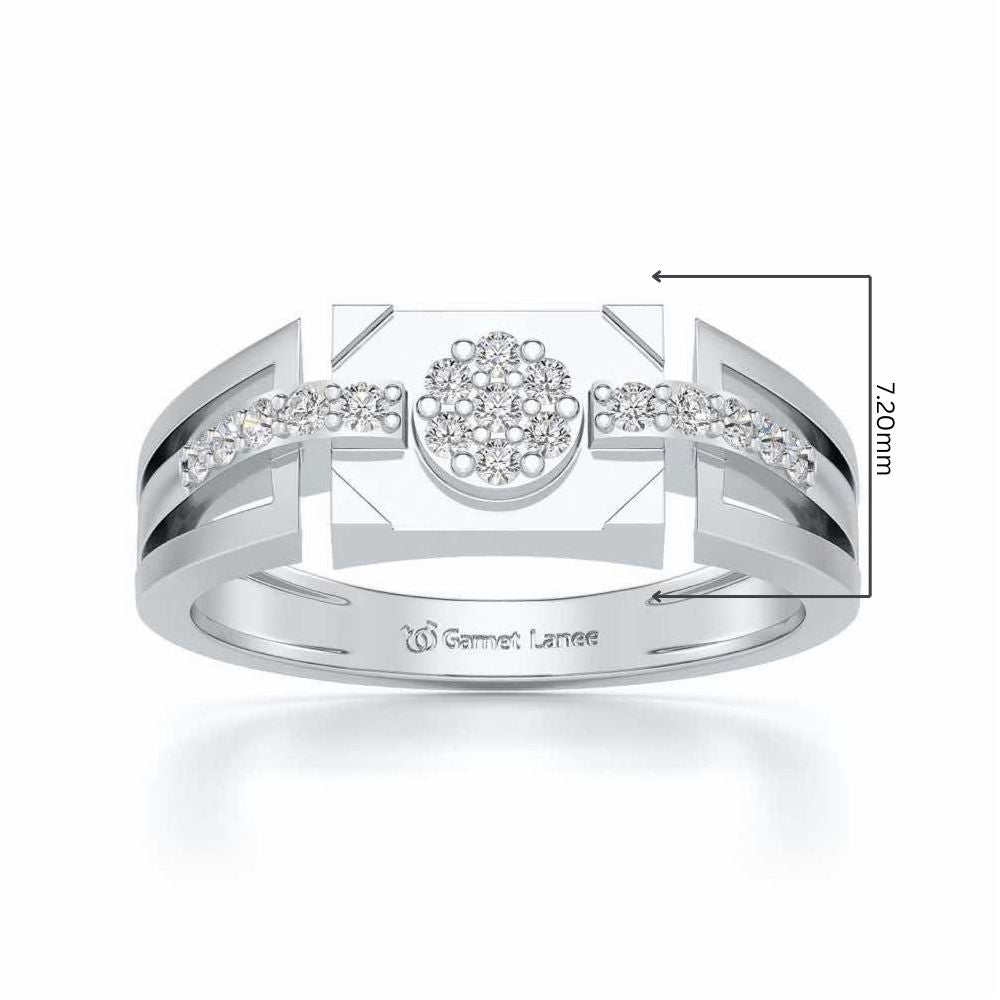 Gardenera Ring For Men - White Gold - Image 5