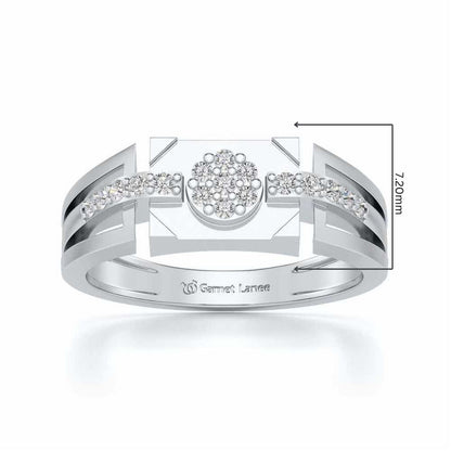 Gardenera Ring For Men - White Gold - Image 5