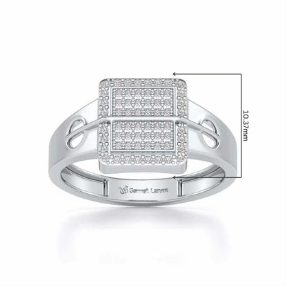 Irwin Silver Ring For Men - White Gold - Image 5