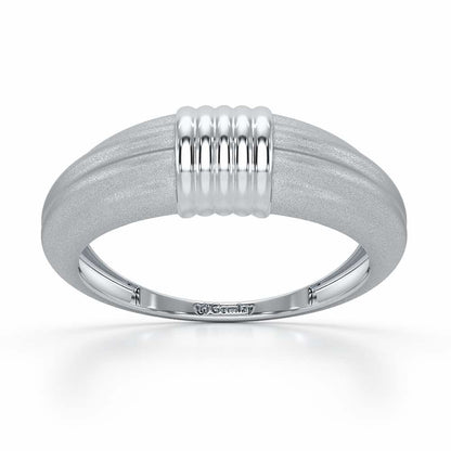 Jasmine Silver Ring - White Gold - Image 2