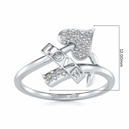 Grow Love Silver Ring - White Gold - Image 5