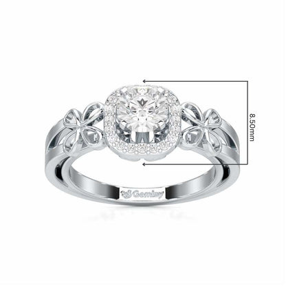 Splendour Mirage Solitaire Ring - White Gold - Image 5
