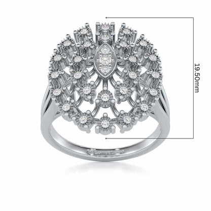 Colossal Shine Silver Ring - White Gold - Image 5