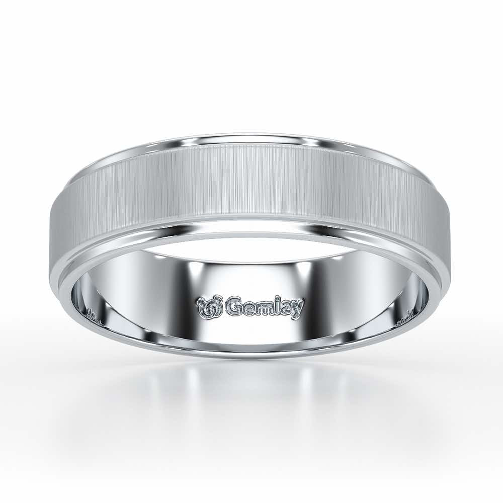 Ryker Glow Ring For Men - White Gold - Image 2