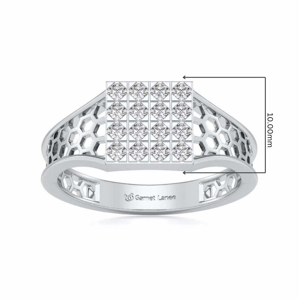 Colossal Silver Ring For Men - White Gold - Image 5