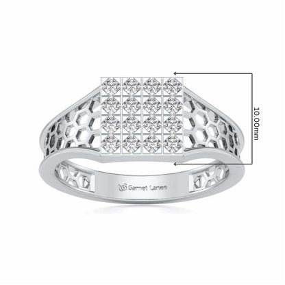 Colossal Silver Ring For Men - White Gold - Image 5