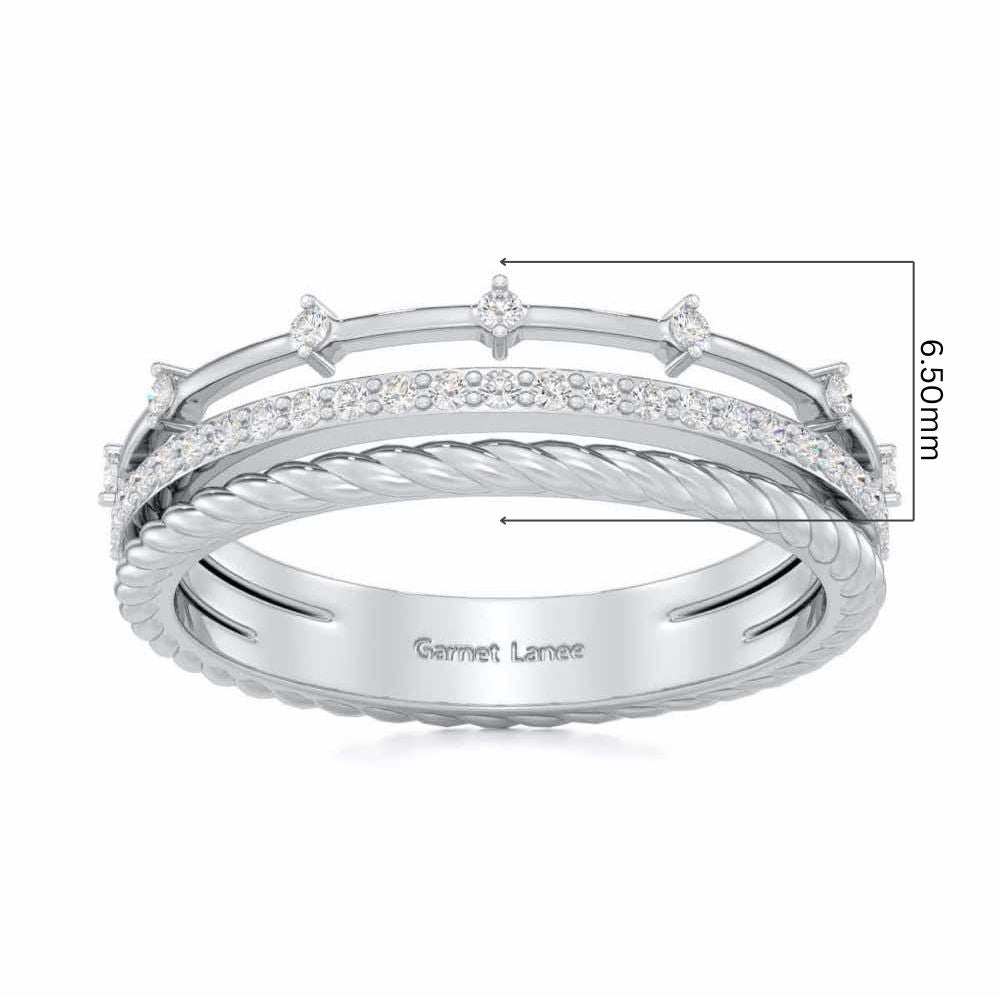 La-vish Silver Ring - White Gold - Image 5