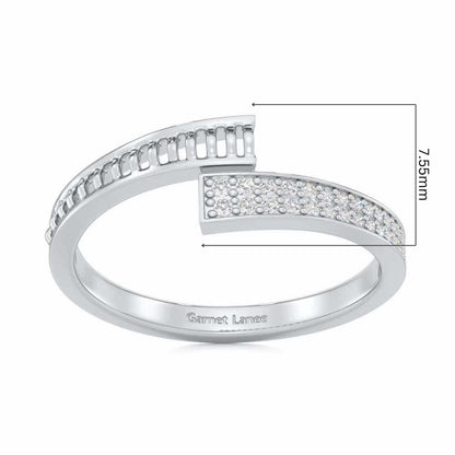 Hugsy Silver Ring - White Gold - Image 5