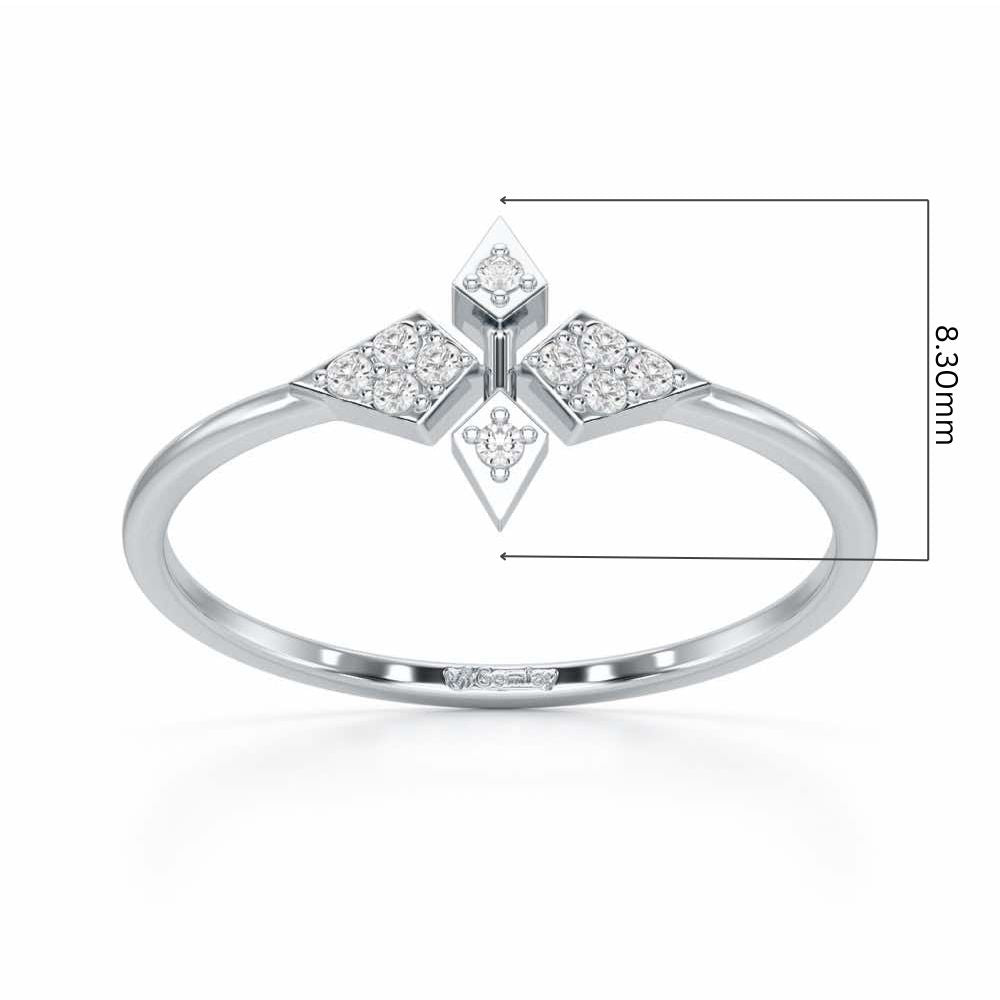 Delicate Dream Silver Ring - White Gold - Image 5