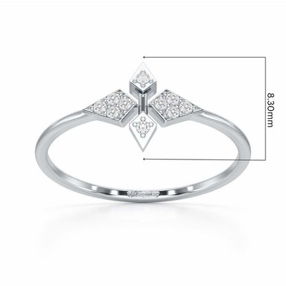 Delicate Dream Silver Ring - White Gold - Image 5