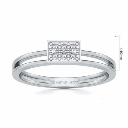 Conclave Silver Band Ring - White Gold - Image 5
