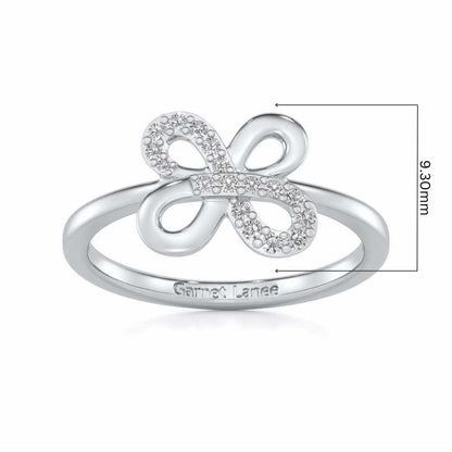 Luck Petal Silver Ring - White Gold - Image 5