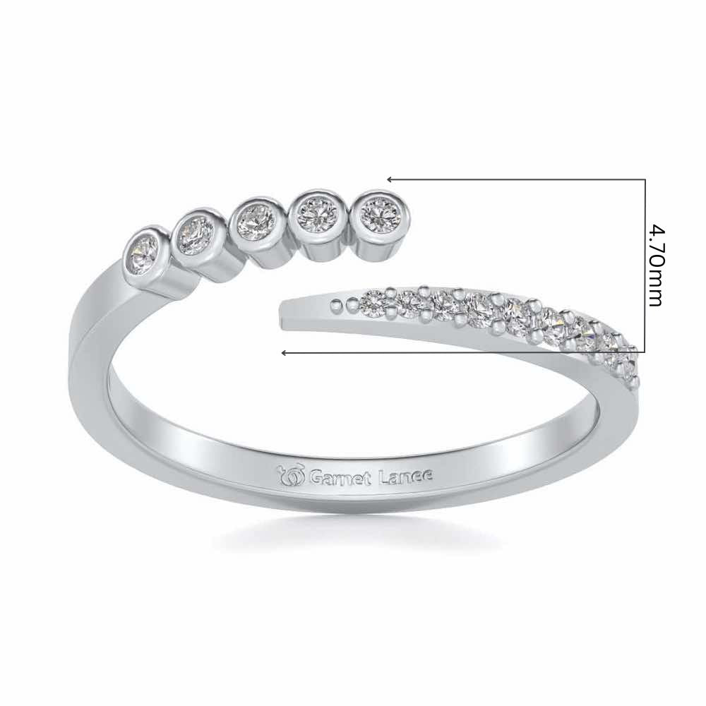 Bucolic Silver Ring - White Gold - Image 5