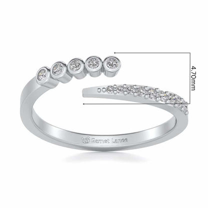 Bucolic Silver Ring - White Gold - Image 5