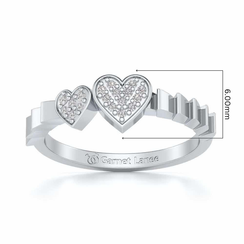 By Your Side Silver Ring - White Gold - Image 5