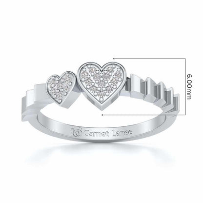 By Your Side Silver Ring - White Gold - Image 5