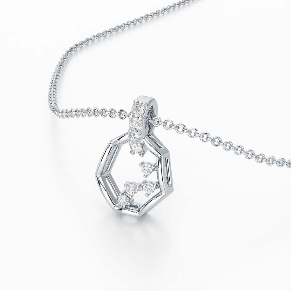Silver Dawn Silver Pendant - White Gold - Image 2