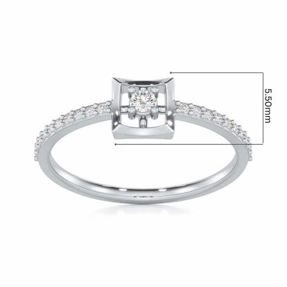 Regal Eherea Silver Ring - White Gold - Image 5